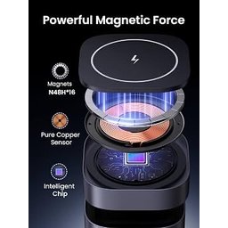 شاحن لاسلكي قابل للطي من UGREEN، حامل شحن سريع 2 في 1 بتقنية MagSafe وقوة 15 واط (معيار Qi) UGREEN Foldable Wireless Charger, Qi15W 2 in 1 Magsafe Fast Charging Stand