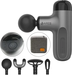 اريس iCute جهاز مساج بالمسدس – رمادي ARES iCute Gun Massager - Gray