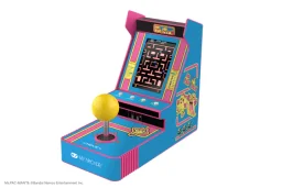 مشغل الألعاب My Arcade Ms. Pac-Man جويستيك: ألعاب أركيد الكلاسيكية، ألعاب ريترو، جهاز ألعاب فيديو صغير، وضعان للعب، هدية مثالية لأعياد الميلاد My Arcade Ms. Pac-Man Joystick Player: Arcade Classics, Retro Games, Mini Video Game Console, 2 Game Modes, Birt