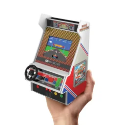 مشغل الألعاب My Arcade Pole Position Racing: جهاز ألعاب أركيد صغير ريترو مع لعبتين وتحكمات سباق حقيقية My Arcade Pole Position Racing Player: Retro Mini Arcade Game Console with 2 Games, Real Racing Controls,