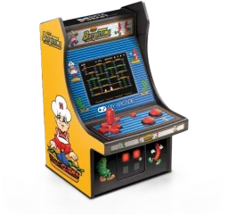 جهاز ألعاب ماي آركيد DGUNL‑3203 – ميني بلاير لعبة برجر تايم My Arcade DGUNL-3203 Burger Time Micro Player Retro Arcade Machine - 6 Inch