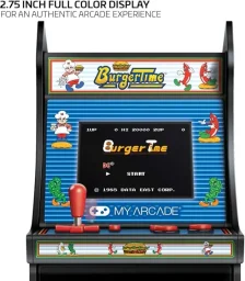 جهاز ألعاب ماي آركيد DGUNL‑3203 – ميني بلاير لعبة برجر تايم My Arcade DGUNL-3203 Burger Time Micro Player Retro Arcade Machine - 6 Inch