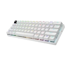 لوجيتك Pro X 60 لايتسبيد وايرلس لوحة مفاتيح ألعاب (Tactile) أبيض Logitech Pro G PRO  X 60 Lightspeed Wireless Gaming Keyboard (Tactile) White