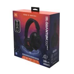 سماعة الألعاب اللاسلكية JBL Quantum 350 مع ميكروفون بوم JBL Quantum 350 Wireless Over-Ear Gaming Headset with Boom Microphone - Black