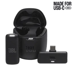 ميكروفون JBL Quantum Stream Wireless مع منفذ USB-C JBL Quantum Stream Wireless USB-C Wearable Microphone with Receiver - Black