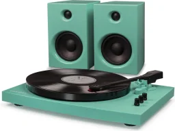 كروسلي T100 مشغل أسطوانات – فيروزي Crosley T100 Turntable - Turquiose