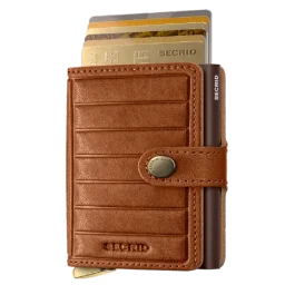 محفظة سيكريد صغيرة بنقش خطوط – لون كونياك Secrid Miniwallet Emboss Lines
MEl-Cognac+