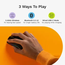 ماوس الألعاب اللاسلكي جلوريوس موديل أو 2 ميني (Model O 2 Mini) - لون أسود مطفي Glorious Model O 2 Mini Wireless Gaming Mouse - Matte Black