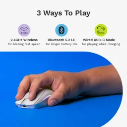 ماوس الألعاب اللاسلكي جلوريوس موديل أو 2 ميني (Model O 2 Mini) - لون أبيض مطفي Glorious Model O 2 Mini Wireless Gaming Mouse - Matte White