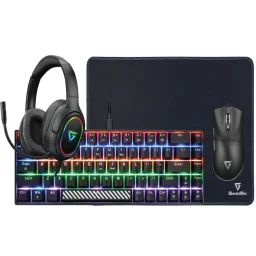 باكيج ألعاب جيمر تيك باور باك في 2 (4 في 1) - أسود GamerTek Power Pack V2 4-in-1 Gaming Bundle Black