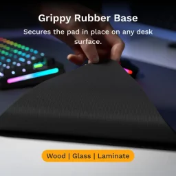 لوحة ماوس للألعاب جلوريوس GMP 2 قماشية بدون حواف، حجم ممتد XL (355 مم × 610 مم) - لون أسود Glorious GMP 2 Edgeless Cloth Gaming Mouse Pad XL Extended (355mm x 610mm) - Black