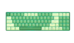 طقم ريدراغون BS-8772GC - لوحة مفاتيح ميكانيكية وماوس لاسلكي - أخضر (عربي) Redragon Mechanical Keyboard + Mouse 2.4G Combo, Green, Arabic BS-8772GC