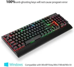 كيبورد ريدراغون ميكانيكي K557RGB Redragon RGB Mechanical Keyboard K557RGB