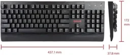 كيبورد ريدراغون ميكانيكي K557RGB Redragon RGB Mechanical Keyboard K557RGB