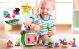 لعبة ثيني تيونز الموسيقية "البطيخة" من كيد ديزاينز - النسخة القياسية مع 4 أصوات KIDdesigns Tiny Tunes Music Melon - Mass Version with 4 Sound