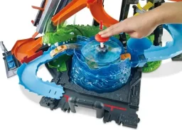 مجموعة ألعاب غسيل سيارات ألترا غيتور من هوت ويلز Hot Wheels Ultra Gator Car Wash Playset