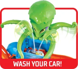 مجموعة ألعاب مغسلة سيارات الأخطبوط العملاق من هوت ويلز سيتي Hot Wheels City Ultra Octopus Car Wash Playset