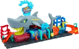 مجموعة لعب مدينة هوت ويلز "غسيل سيارات القرش" Hot Wheels City Shark Car Wash Playset