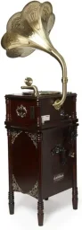 طقم جهاز جيراموفون وتشغيل أسطوانات "إم جي آي" (MJI J2013) مكون من 3 قطع MJI J2013 Gramophone Turntable 3 Pcs Set