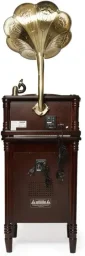 طقم جهاز جيراموفون وتشغيل أسطوانات "إم جي آي" (MJI J2013) مكون من 3 قطع MJI J2013 Gramophone Turntable 3 Pcs Set