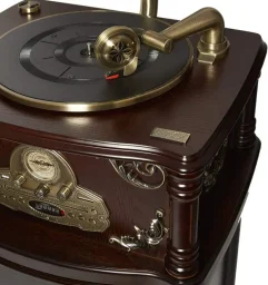 طقم جهاز جيراموفون وتشغيل أسطوانات "إم جي آي" (MJI J2013) مكون من 3 قطع MJI J2013 Gramophone Turntable 3 Pcs Set