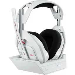 أسترو A50 لايت سبيد سماعة ألعاب لاسلكية - أبيض + قاعدة إرساء - أبيض Astro A50 LIGHTSPEED Wireless Gaming Headset White + Base Station White