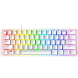 ريزر هانتسمان ميني لوحة مفاتيح ألعاب 60% إصدار ميركوري (مفاتيح حمراء) Razer Huntsman Mini 60% Gaming Keyboard Mercury Ed. (Red Switch)