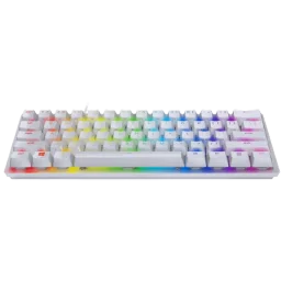 ريزر هانتسمان ميني لوحة مفاتيح ألعاب 60% إصدار ميركوري (مفاتيح حمراء) Razer Huntsman Mini 60% Gaming Keyboard Mercury Ed. (Red Switch)