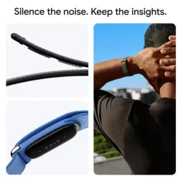 جوجل فيتبيت إير متعقب اللياقة البدنية القابل للارتداء - أسود Google Fitbit Air Wearable Fitness Tracker - Black