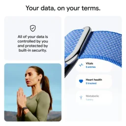جوجل فيتبيت إير متعقب اللياقة البدنية القابل للارتداء - أسود Google Fitbit Air Wearable Fitness Tracker - Black