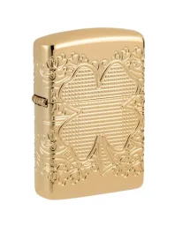 زيبو ولاعة إيليجانت كلوفر ديزاين مضادة للرياح Zippo Elegant Clover Design Windproof Lighter