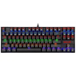 ريدراجون Kumara K552 لوحة مفاتيح ألعاب ميكانيكية TKL بـ إضاءة Rainbow LED - أسود Redragon Kumara K552 Rainbow LED TKL Mechanical Gaming Keyboard - Black