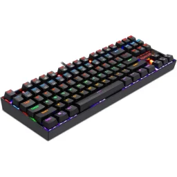 ريدراجون Kumara K552 لوحة مفاتيح ألعاب ميكانيكية TKL بـ إضاءة Rainbow LED - أسود Redragon Kumara K552 Rainbow LED TKL Mechanical Gaming Keyboard - Black