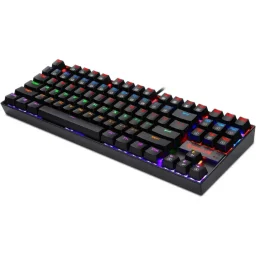 ريدراجون Kumara K552 لوحة مفاتيح ألعاب ميكانيكية TKL بـ إضاءة Rainbow LED - أسود Redragon Kumara K552 Rainbow LED TKL Mechanical Gaming Keyboard - Black