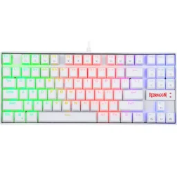ريدراجون Kumara K552W لوحة مفاتيح ألعاب ميكانيكية سلكية RGB - أبيض Redragon Kumara K552W RGB Wired Mechanical Gaming Keyboard - White
