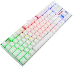 ريدراجون Kumara K552W لوحة مفاتيح ألعاب ميكانيكية سلكية RGB - أبيض Redragon Kumara K552W RGB Wired Mechanical Gaming Keyboard - White