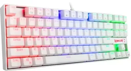 ريدراجون Kumara K552W لوحة مفاتيح ألعاب ميكانيكية سلكية RGB - أبيض Redragon Kumara K552W RGB Wired Mechanical Gaming Keyboard - White