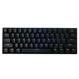 ريدراجون Draconic K530 Pro لوحة مفاتيح ألعاب ميكانيكية RGB بثلاثة أوضاع اتصال بنسبة 60% - بلاك / براون سويتش Redragon Draconic K530 Pro 60% Tri-Mode RGB Mechanical Gaming Keyboard - Black / Brown Switch