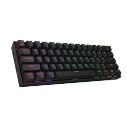 ريدراجون Draconic K530 Pro لوحة مفاتيح ألعاب ميكانيكية RGB بثلاثة أوضاع اتصال بنسبة 60% - بلاك / براون سويتش Redragon Draconic K530 Pro 60% Tri-Mode RGB Mechanical Gaming Keyboard - Black / Brown Switch