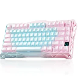 جرافاستار ميركوري K1 لايت لوحة مفاتيح ألعاب ميكانيكية لاسلكية - ساكورا أتلانتس GravaStar Mercury K1 Lite Wireless Mechanical Gaming Keyboard - Sakura Atlantis