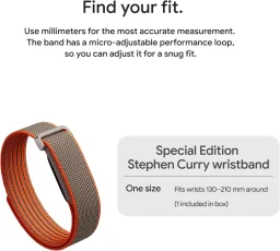 جوجل فيت بت إير متتبع لياقة بدنية قابل للارتداء - إصدار خاص ستيفن كاري Google Fitbit Air Wearable Fitness Tracker - Stephen Curry Special Edition