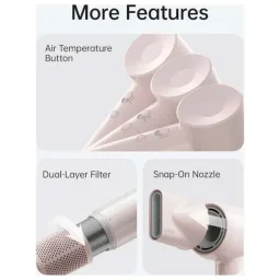 مجفف شعر لايفين إس إي لايت عالي السرعة باللون البيج اللامع Laifen SE Lite High-speed hair dryer Pink
