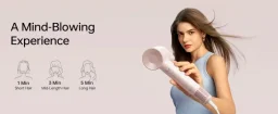 مجفف شعر لايفين إس إي لايت عالي السرعة باللون البيج اللامع Laifen SE Lite High-speed hair dryer Pink