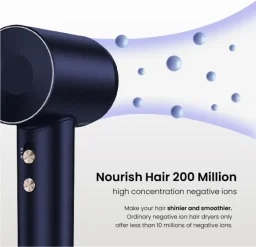 مجفف شعر لايفين سويفت (بريميوم) عالي السرعة باللون الأزرق الذهبي Laifen Swift (premium) High-speed hair dryer Golden Blue