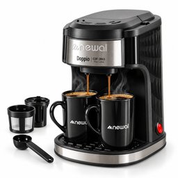 صانعة القهوة المفلترة الشخصية من نيوال بقدرة 450 واط وسعة 240 مل Newal Personal Blender, 450W, 240ml Capacity