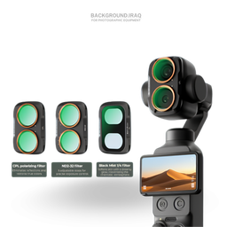 kf CPL / Black Diffusion 1/4 / ND2-32 Magnetic Lens Filter for DJI OSMO Pocket 4P kf CPL / Black Diffusion 1/4 / ND2-32 Magnetic Lens Filter for DJI OSMO Pocket 4P