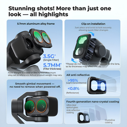 kf CPL / Black Diffusion 1/4 / ND2-32 Magnetic Lens Filter for DJI OSMO Pocket 4P kf CPL / Black Diffusion 1/4 / ND2-32 Magnetic Lens Filter for DJI OSMO Pocket 4P