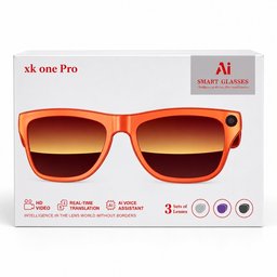 نظارة ذكية بميزات متقدمة ب كامرة مترجم مدعومة يالذكاء الصناعي Smart glasses with advanced features and a high-resolution camera.