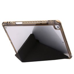 كفر دفتري ستاند ثلاثي ظهر شفاف مع مكان للقلم لجهاز iPad 9 iPad 9