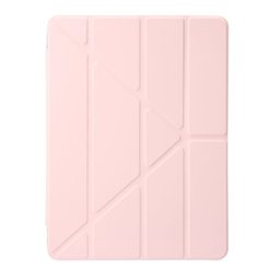 كفر دفتري ستاند ثلاثي ظهر شفاف مع مكان للقلم لجهاز iPad 9 iPad 9